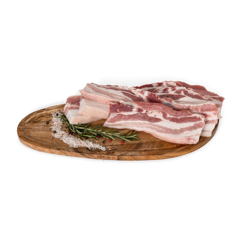 Svinjska panceta – svježa – na ovalu