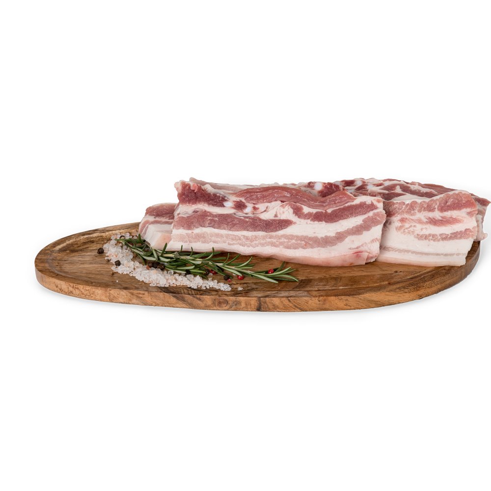 Svinjska panceta – svježa – na ovalu